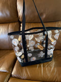 Clear tote bag-Black