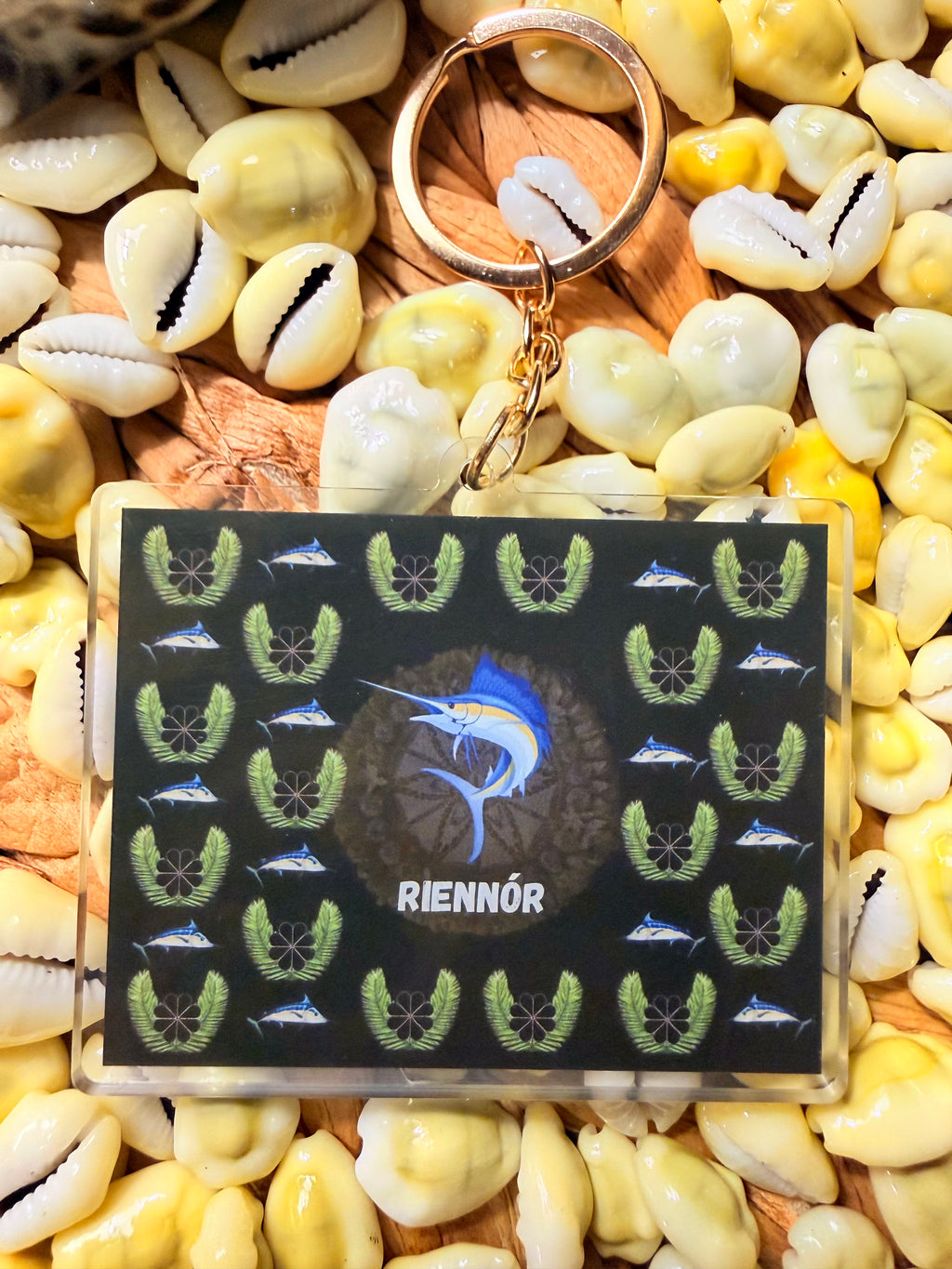 Keychain(Kwajflag/Marlin)riKwajalein Fishermen Inspired:)