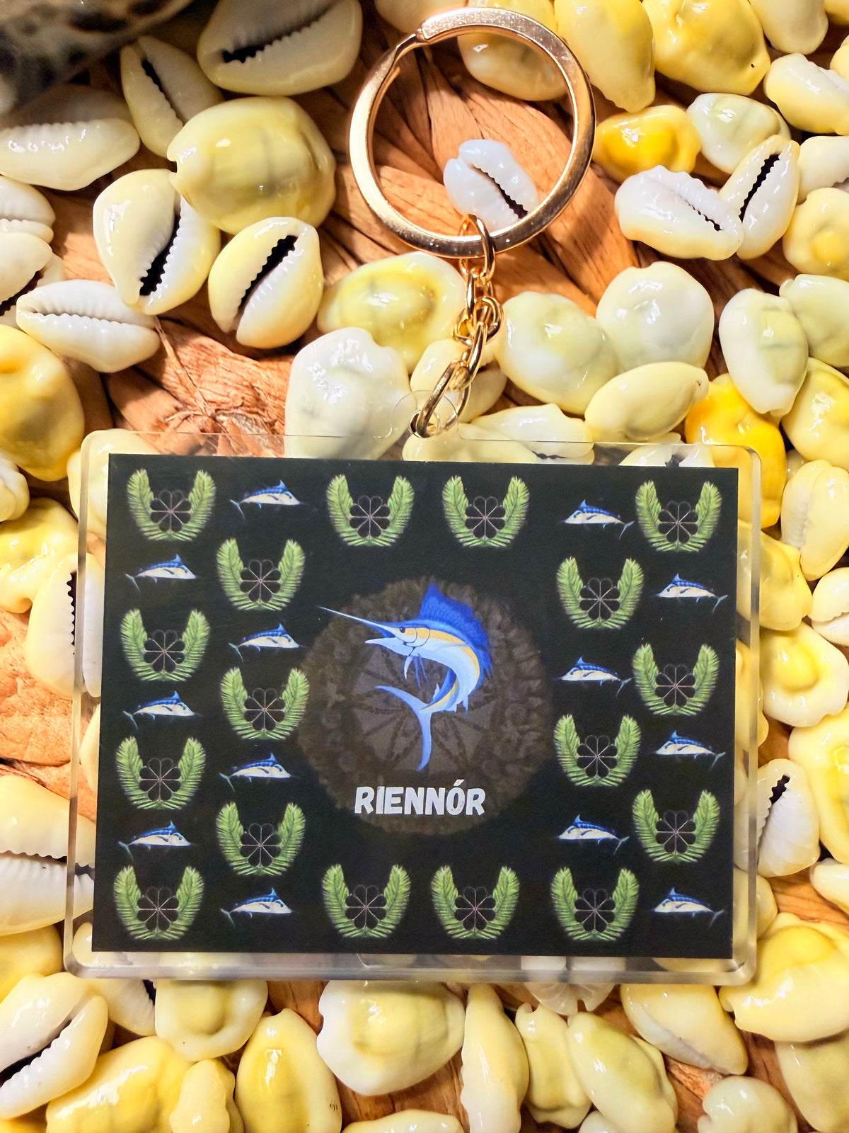 Keychain(Kwajflag/Marlin)riKwajalein Fishermen Inspired:)
