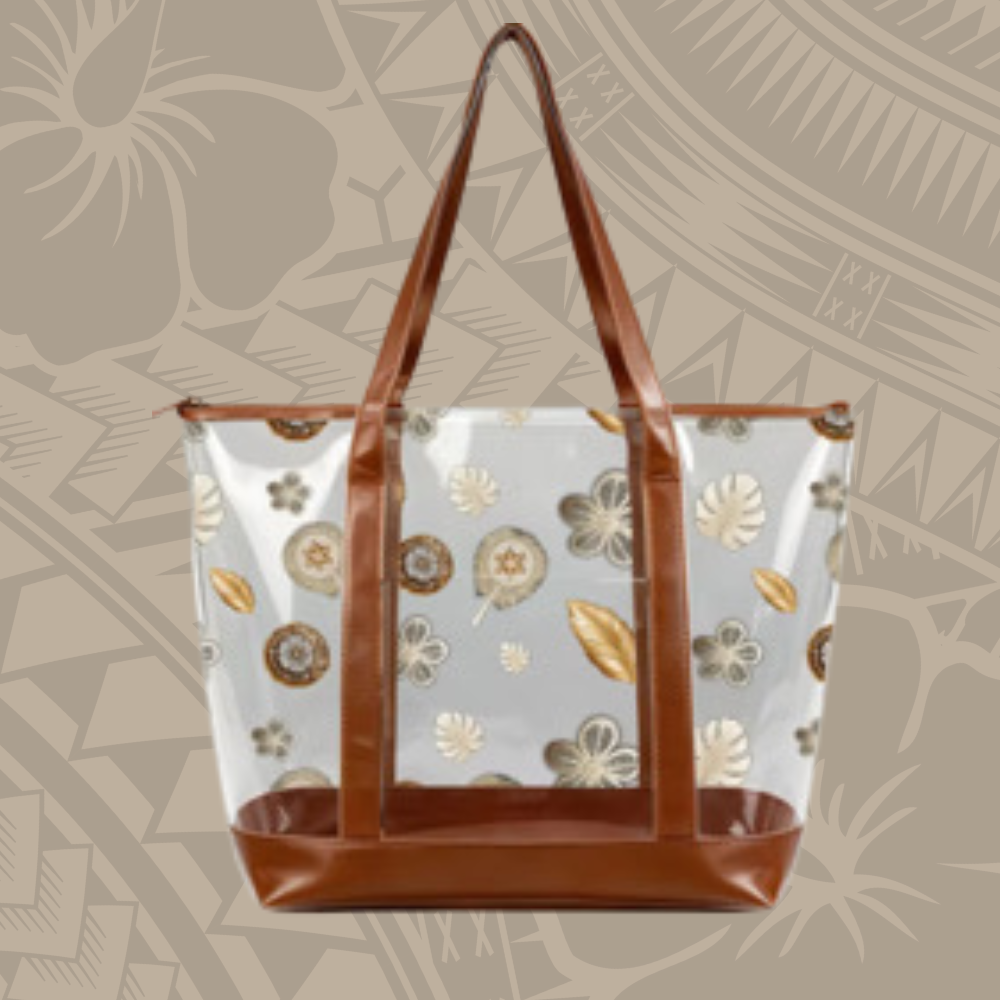 CLEAR TOTE BAG WITH MJSFINEST DESIGNS