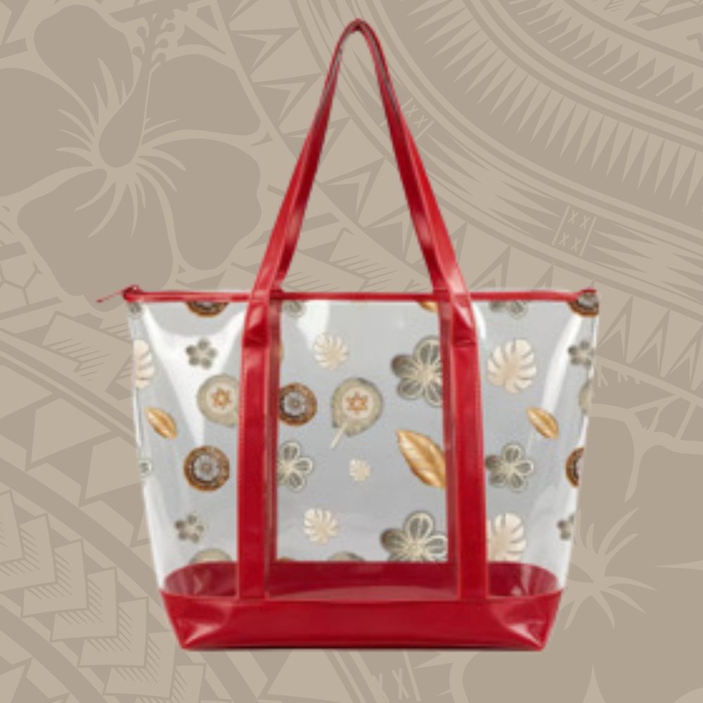 CLEAR TOTE BAG WITH MJSFINEST DESIGNS