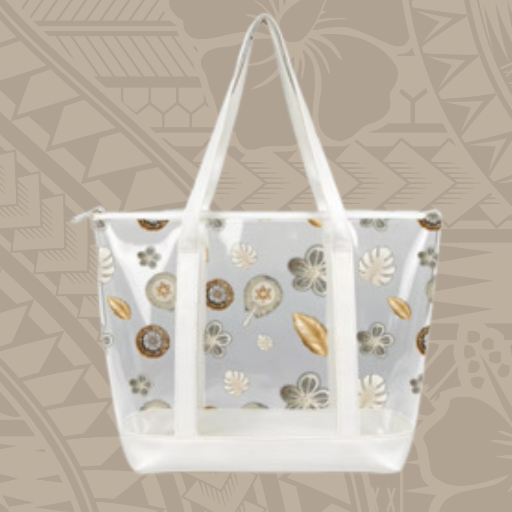 CLEAR TOTE BAG WITH MJSFINEST DESIGNS