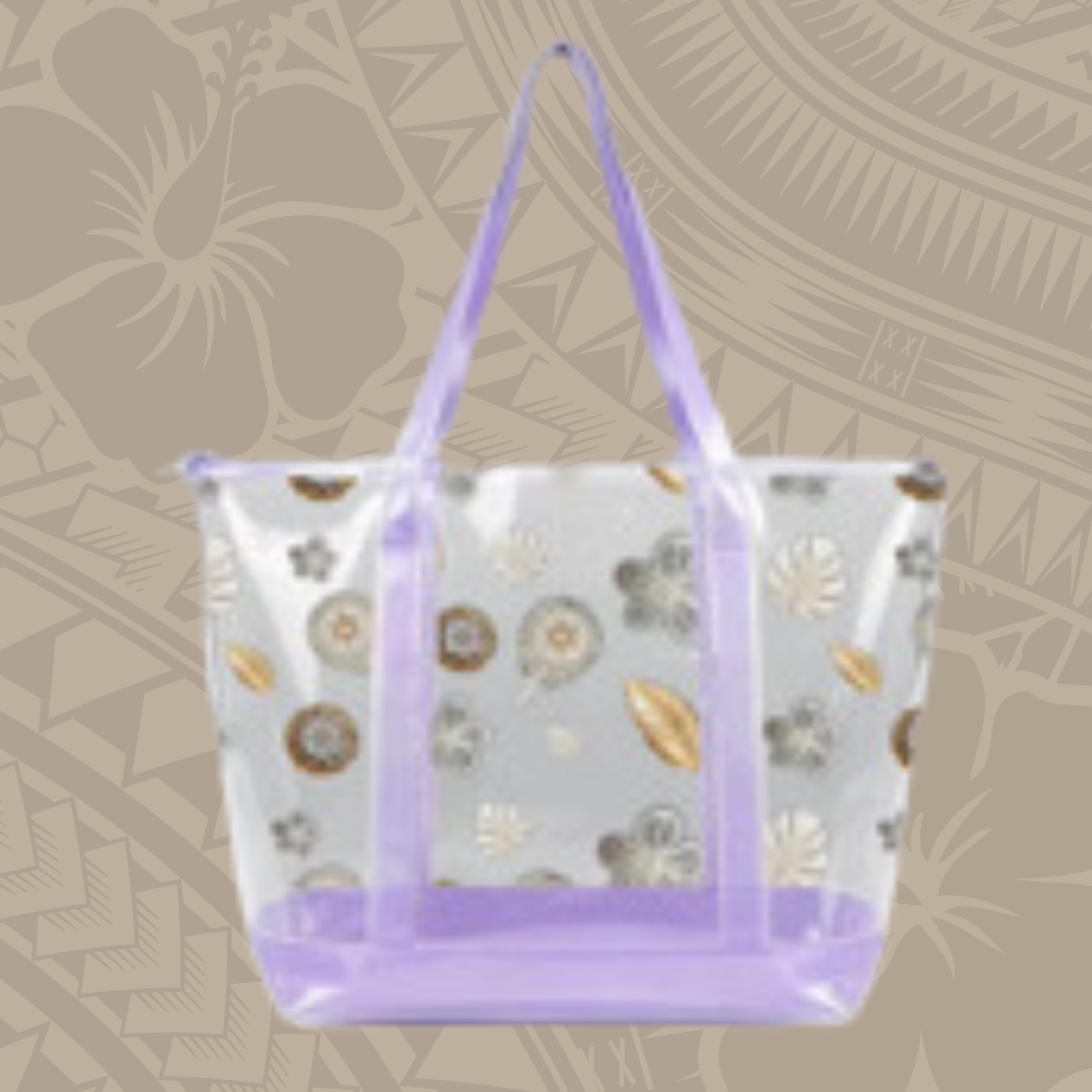 CLEAR TOTE BAG WITH MJSFINEST DESIGNS